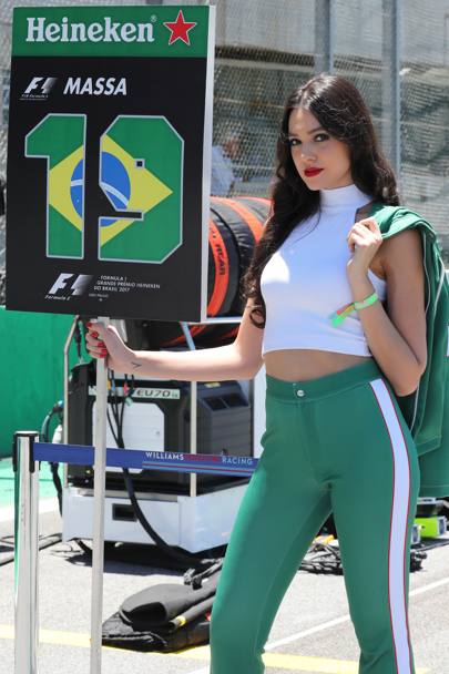 Le grid girls brasiliane sempre molto apprezzate. Getty